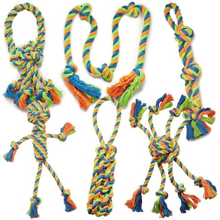 Griggles US0641 13 10 Crazy Eight Mighty Bright Rope Dog Toy